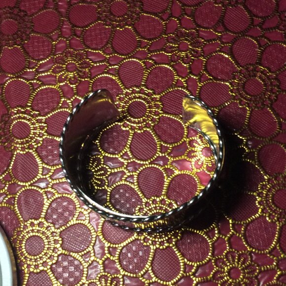 Vintage Steel Unisex Bangle Cuff Bracelet - Picture 2 of 5